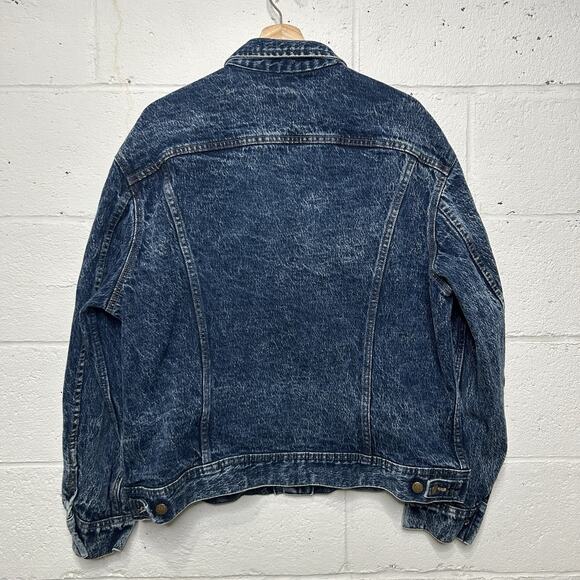 Vintage Lee Riders Union Denim Trucker Jacket “Dark Wash” - Picture 2 of 6